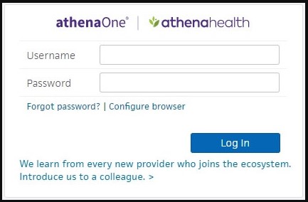 Access Athena Provider Login